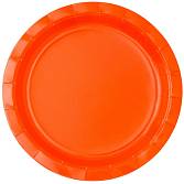 Тарелка оранжевая 17 см. 6 шт. 1502-6205